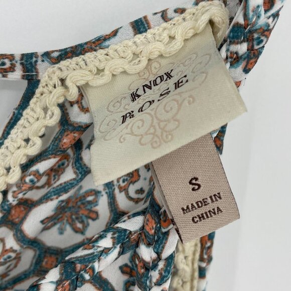 NWT Knox Rose Boho Maxi dress pastel blue white - Picture 5 of 15